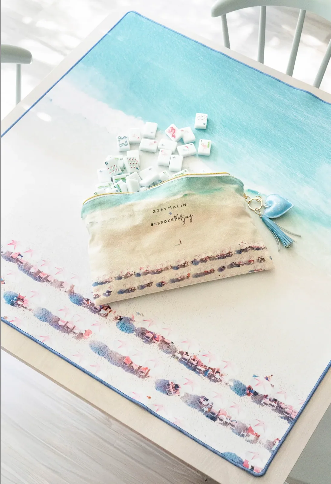 Bespoke X Gray Malin Beach Club Tile Bag - Traditional Size