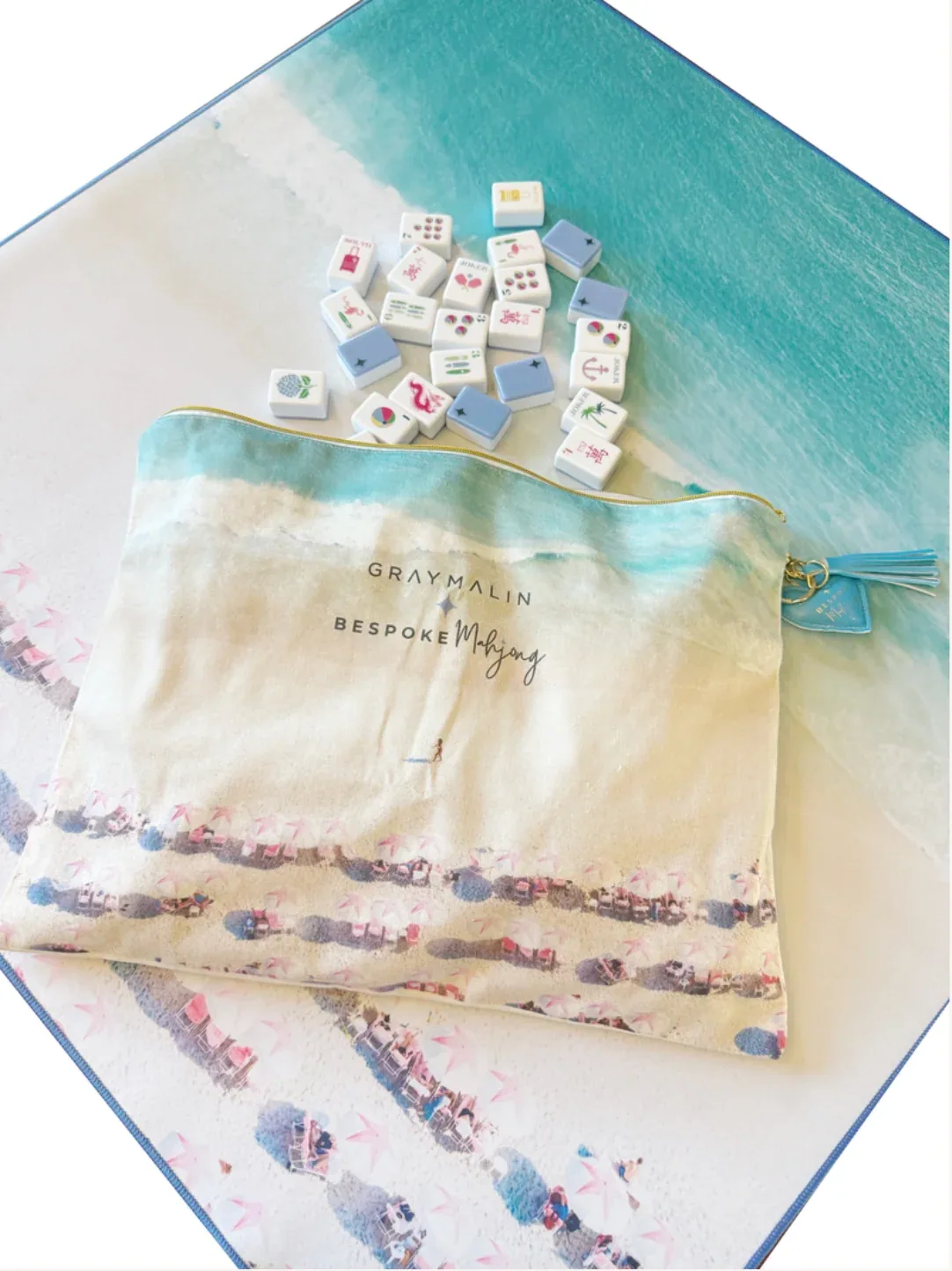 Bespoke X Gray Malin Beach Club Tile Bag - XL Mega Size