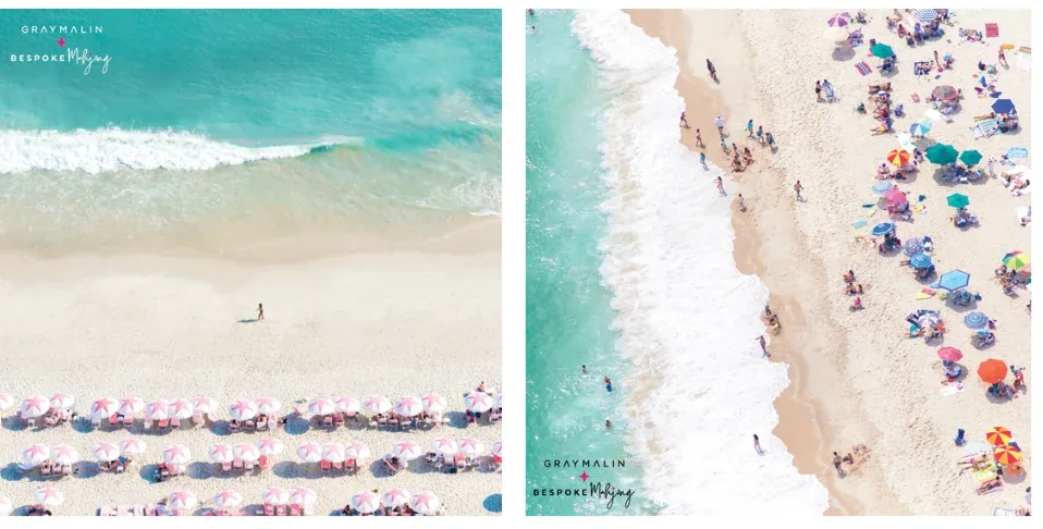 Bespoke X Gray Malin DOUBLE-SIDED MAT | Double the Fun/Gray Malin Beach Club Mat