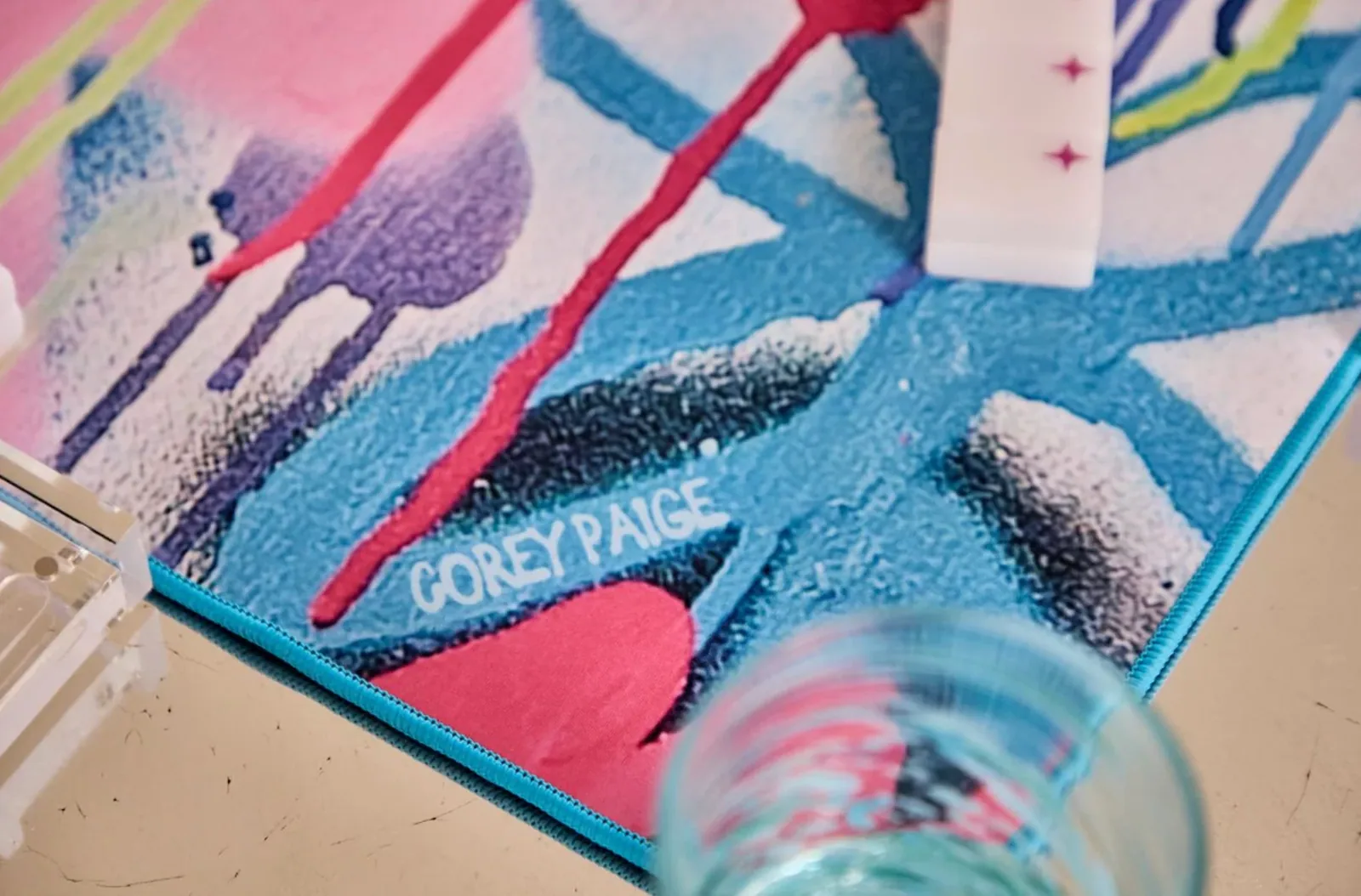 Corey Paige Graffiti Street Double-Sided Mahjong Mat