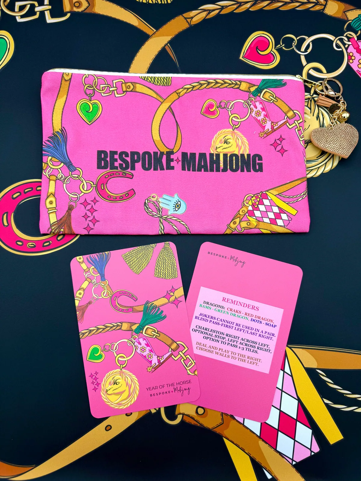 DOUBLE-SIDED MAT | Double the Fun/YEAR OF THE HORSE MAT - BUBBLEGUM