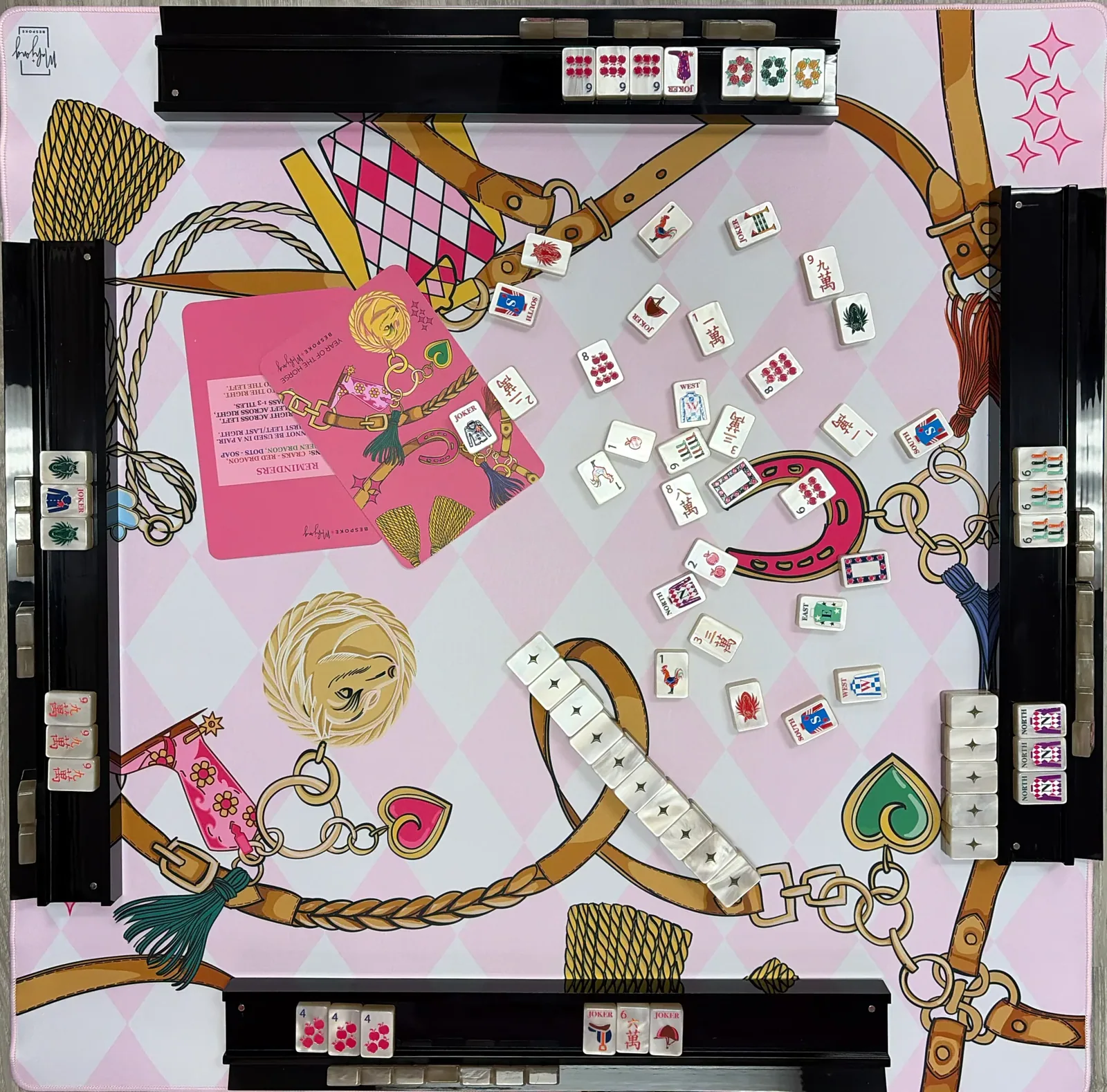 DOUBLE-SIDED MAT | Double the Fun/YEAR OF THE HORSE MAT - HARLEQUIN