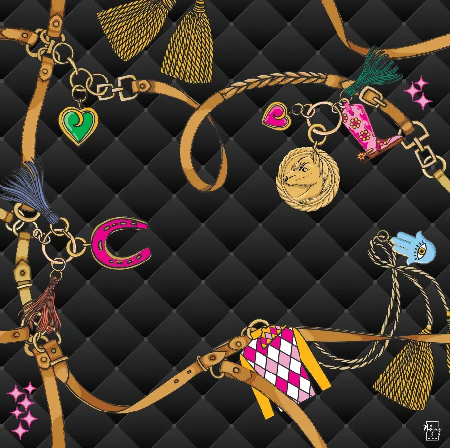 DOUBLE-SIDED MAT | Double the Fun/YEAR OF THE HORSE MAT - PLEATED