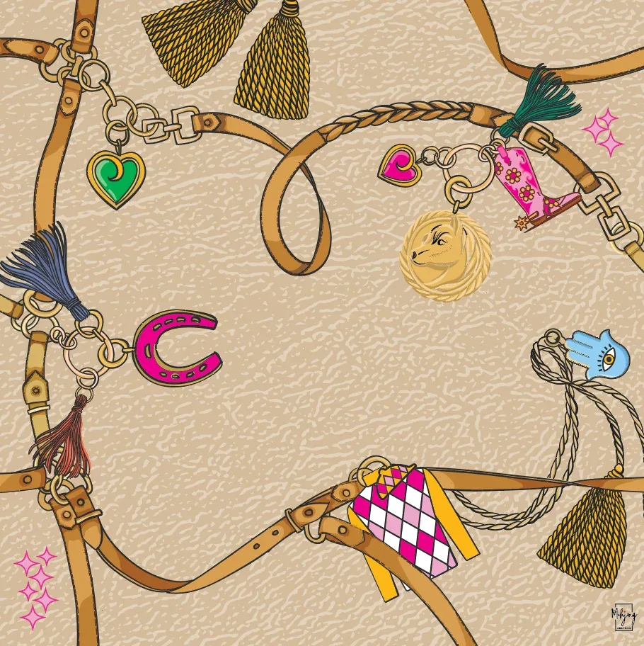 DOUBLE-SIDED MAT | Double the Fun/YEAR OF THE HORSE MAT - PLEATED