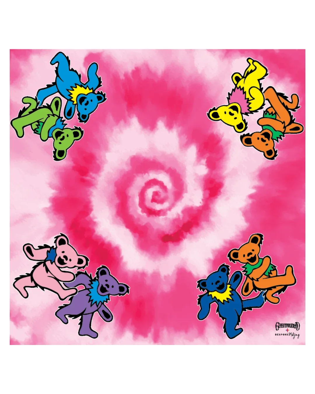Grateful Dead x Bespoke Mahjong DOUBLE-SIDED MAT - DANCING BEARS