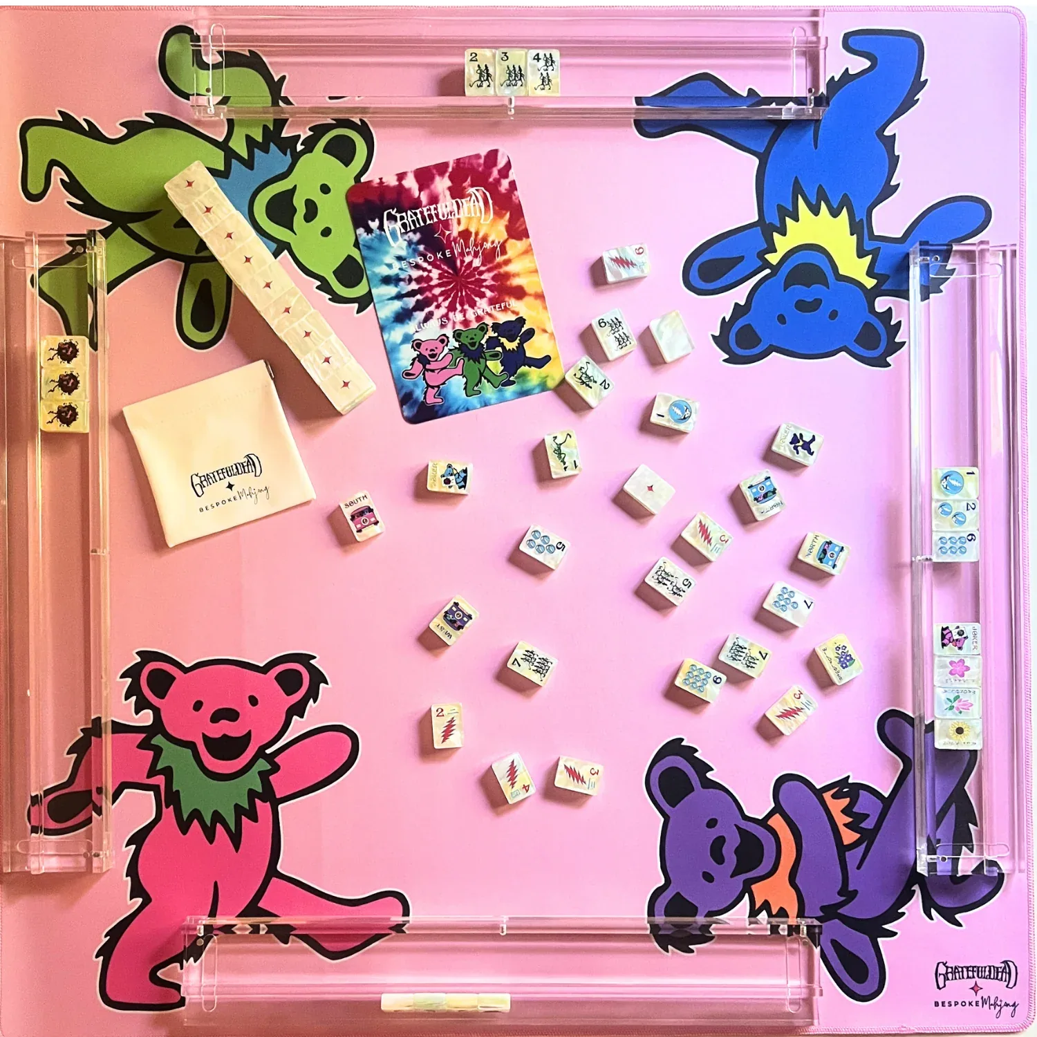 Grateful Dead x Bespoke Mahjong DOUBLE-SIDED MAT - DANCING BEARS