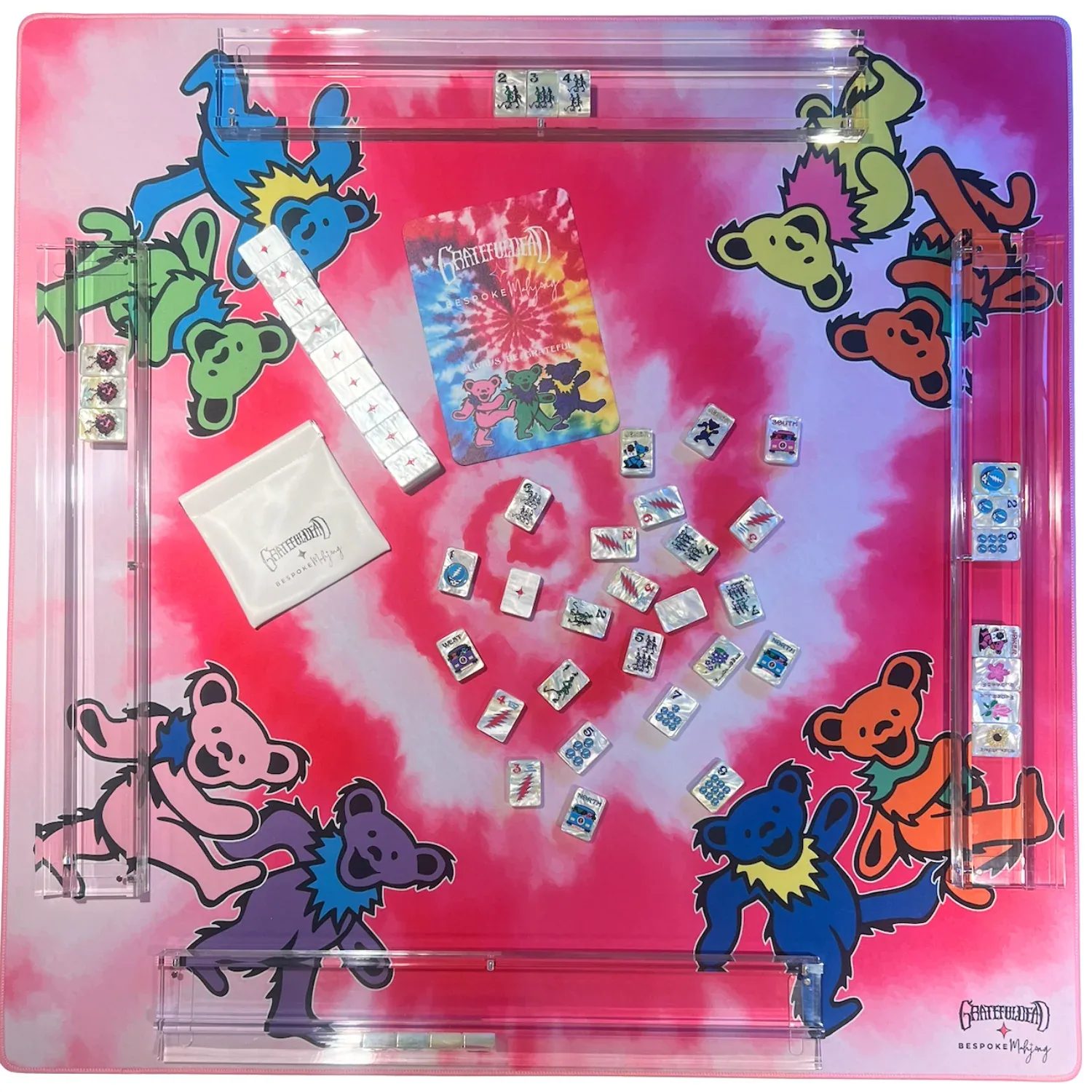 Grateful Dead x Bespoke Mahjong DOUBLE-SIDED MAT - DANCING BEARS