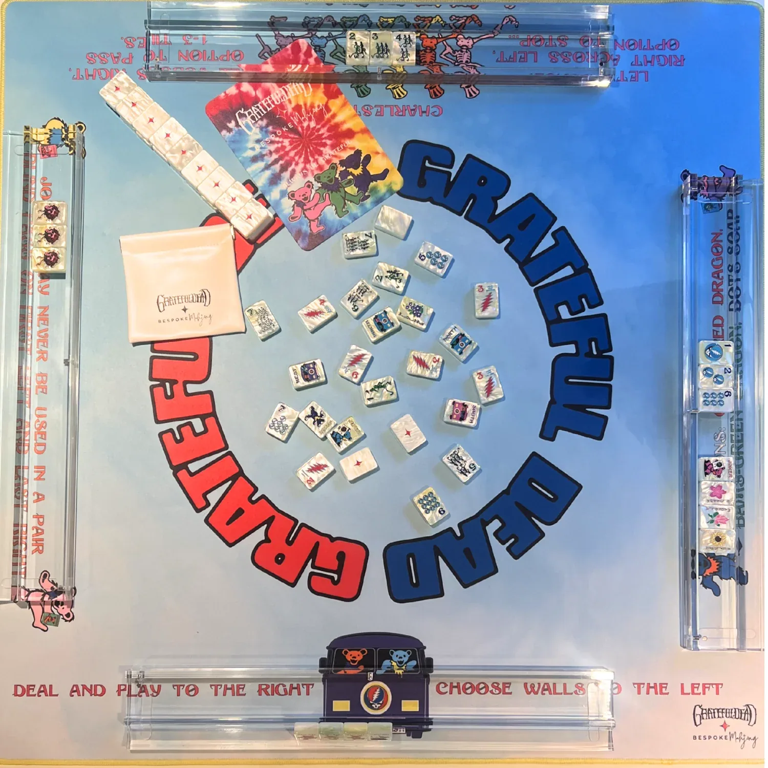 Grateful Dead x Bespoke Mahjong DOUBLE-SIDED MAT - SUNSHINE TO STARLIGHT