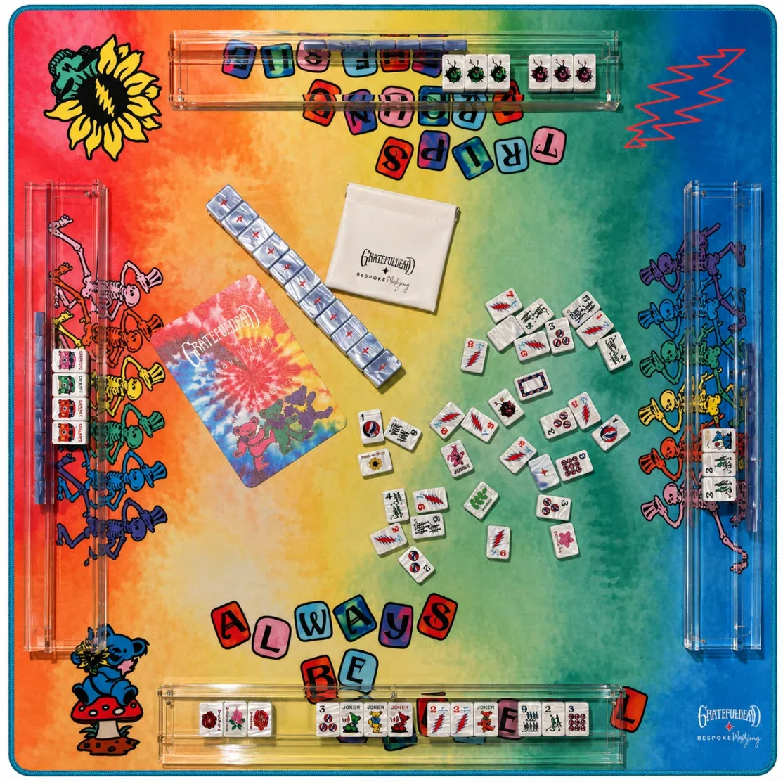 Grateful Dead x Bespoke Mahjong DOUBLE-SIDED MAT - TIE DYE DREAM