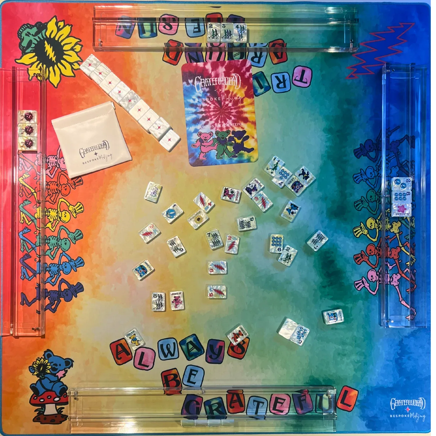 Grateful Dead x Bespoke Mahjong DOUBLE-SIDED MAT - TIE DYE DREAM