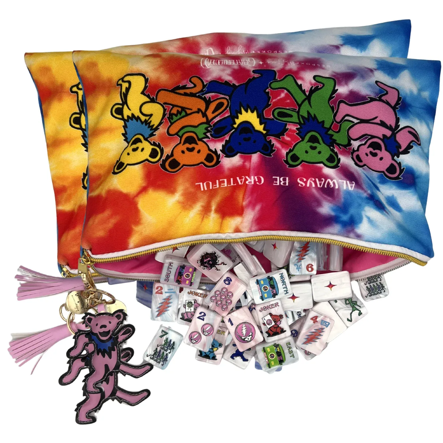 Grateful Dead x Bespoke 美国麻将牌｜Rose Pink Tie Dye Pearl