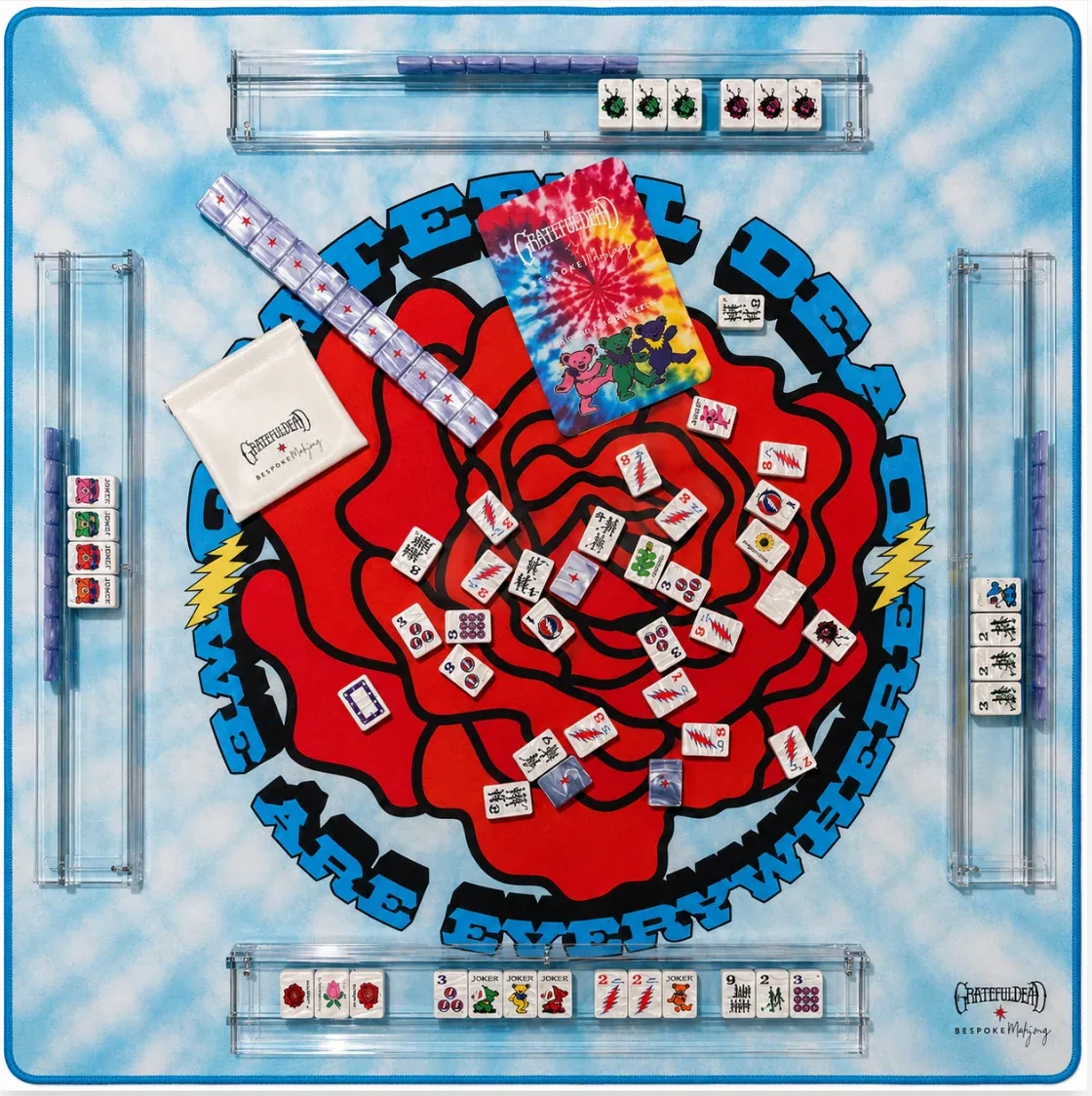 Grateful Dead x Bespoke Mahjong - STEALIE BLUE TIE DYE PEARL