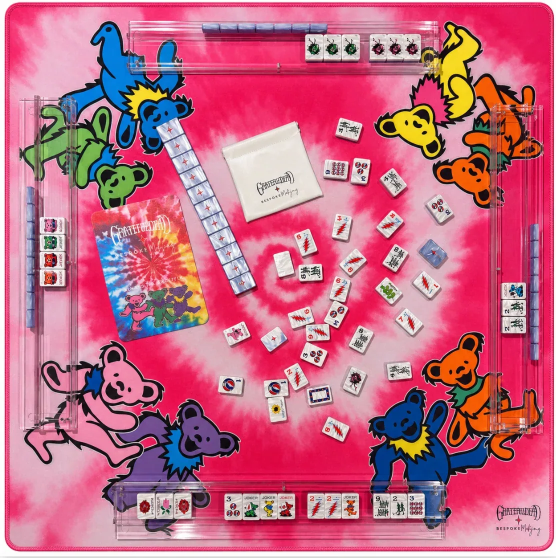 Grateful Dead x Bespoke Mahjong - STEALIE BLUE TIE DYE PEARL