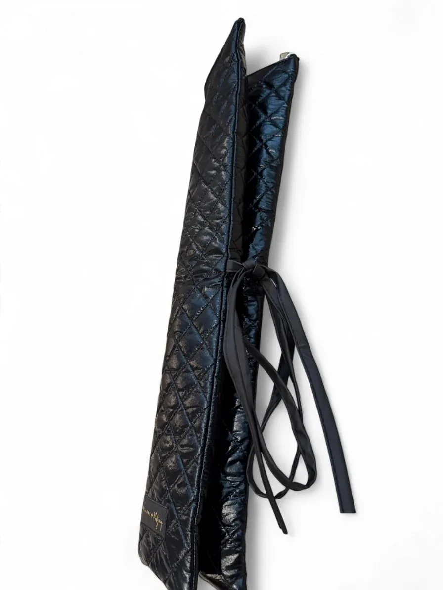 The Quilted Rack Bag - Electric Black