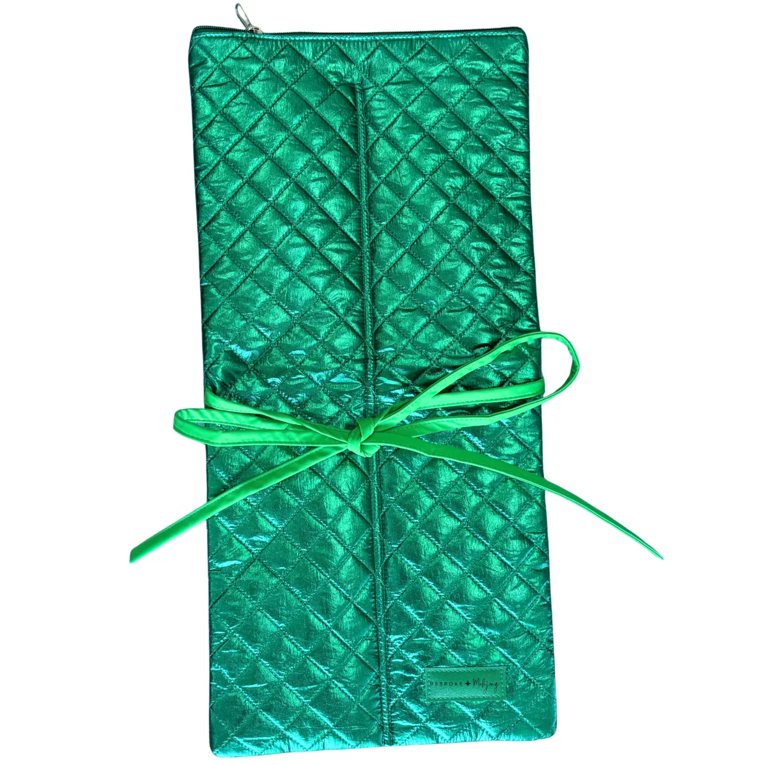 The Quilted Rack Bag - Emerald Metallic