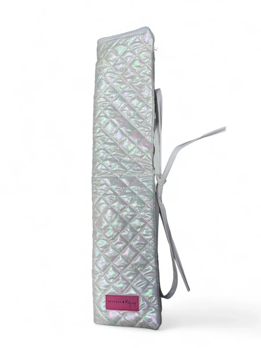 The Quilted Rack Bag - Iridescent White