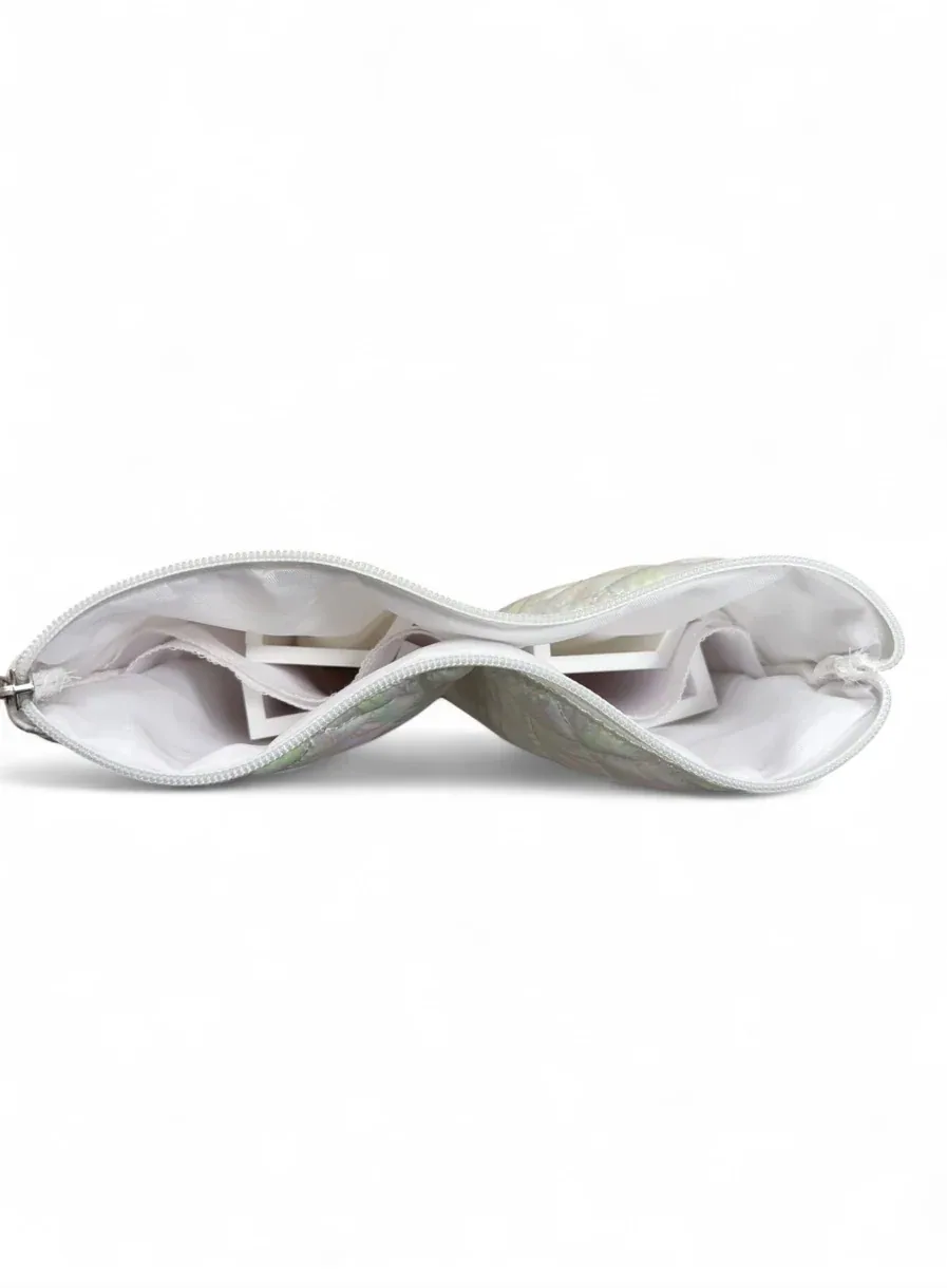 The Quilted Rack Bag - Iridescent White