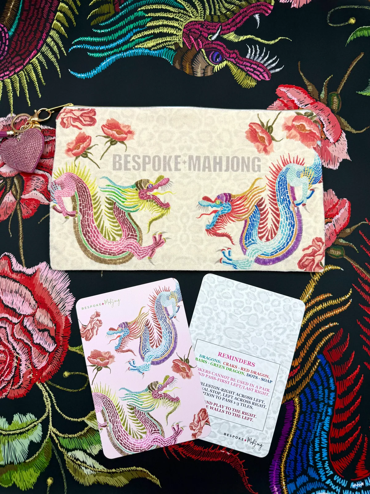 YEAR OF THE DRAGON MAT - BLACK