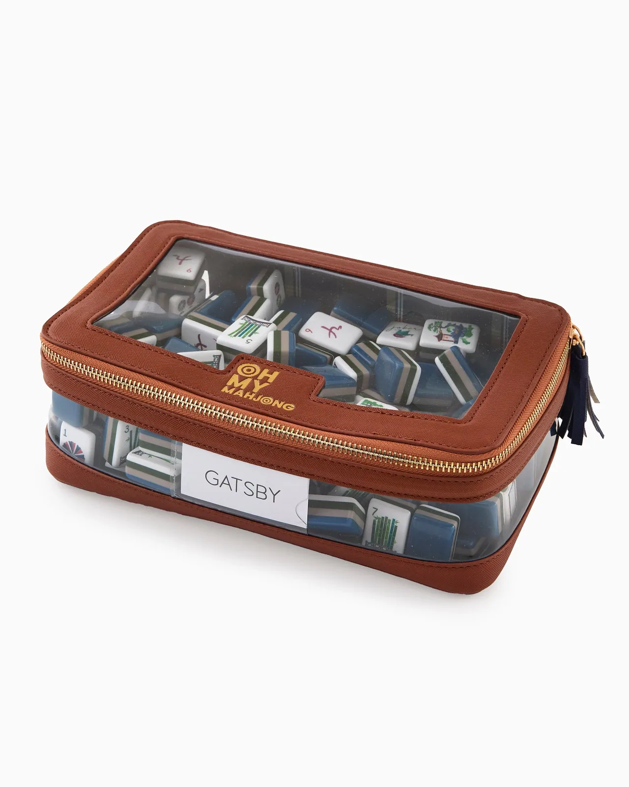 Cognac Tile Storage Bag