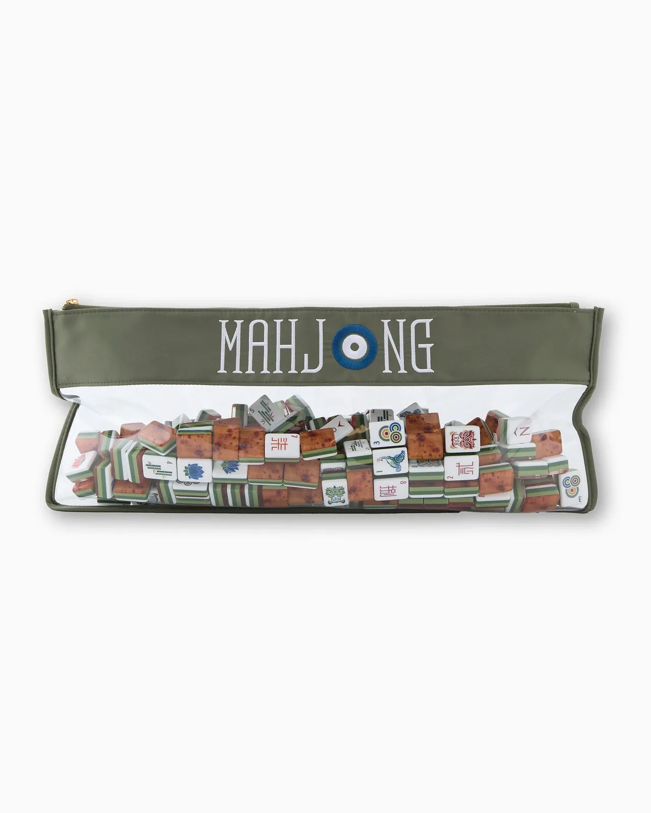 Forest Green Mahjong Bag