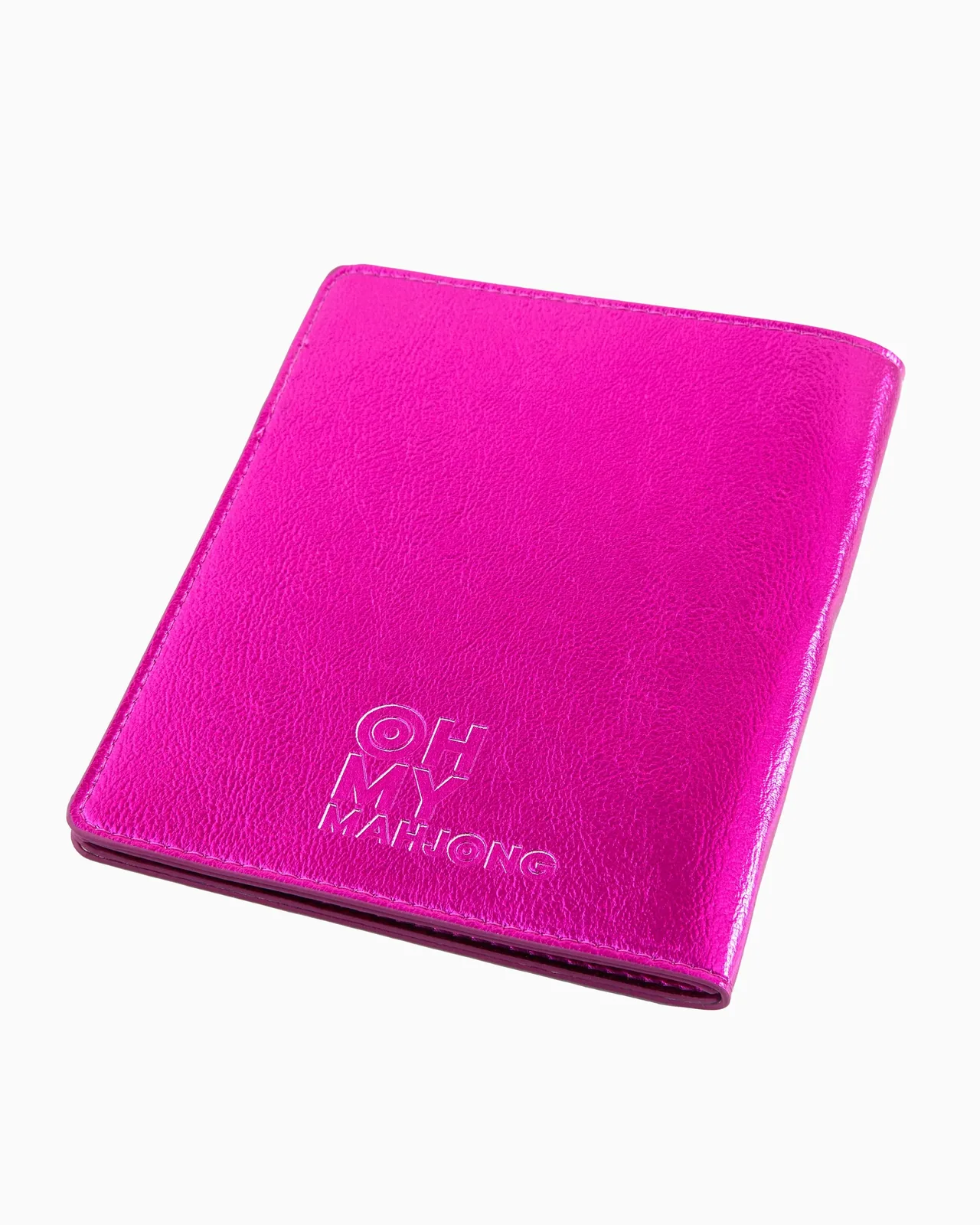 Metallic Hot Pink Mahjong Card Folio
