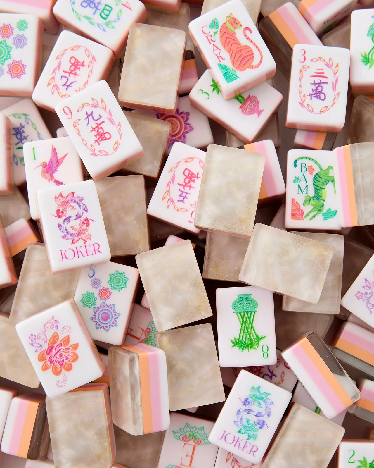 Pearlescent Mahjong Tiles