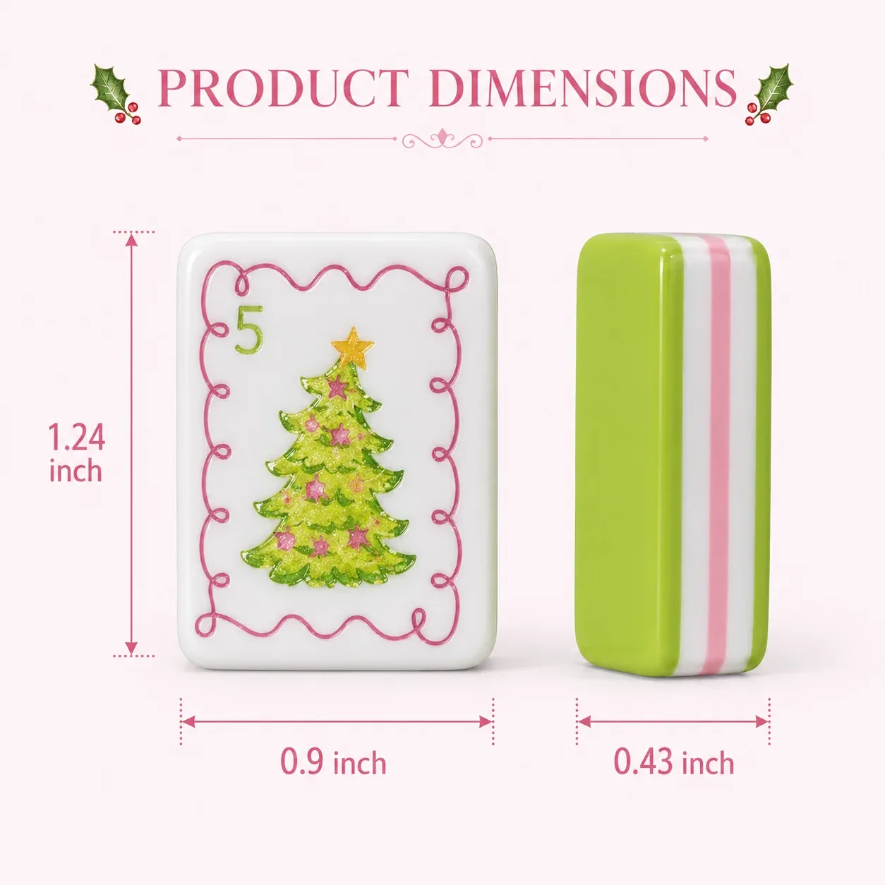 Christmas Grinch American Mahjong Tiles Set