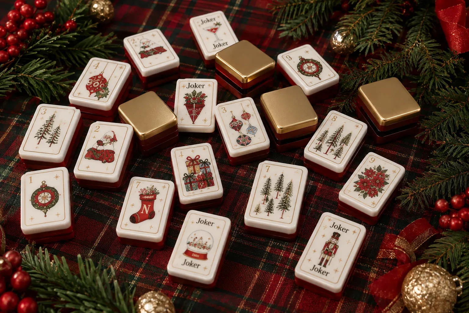 Christmas Nutcracker American Mahjong Tiles Set