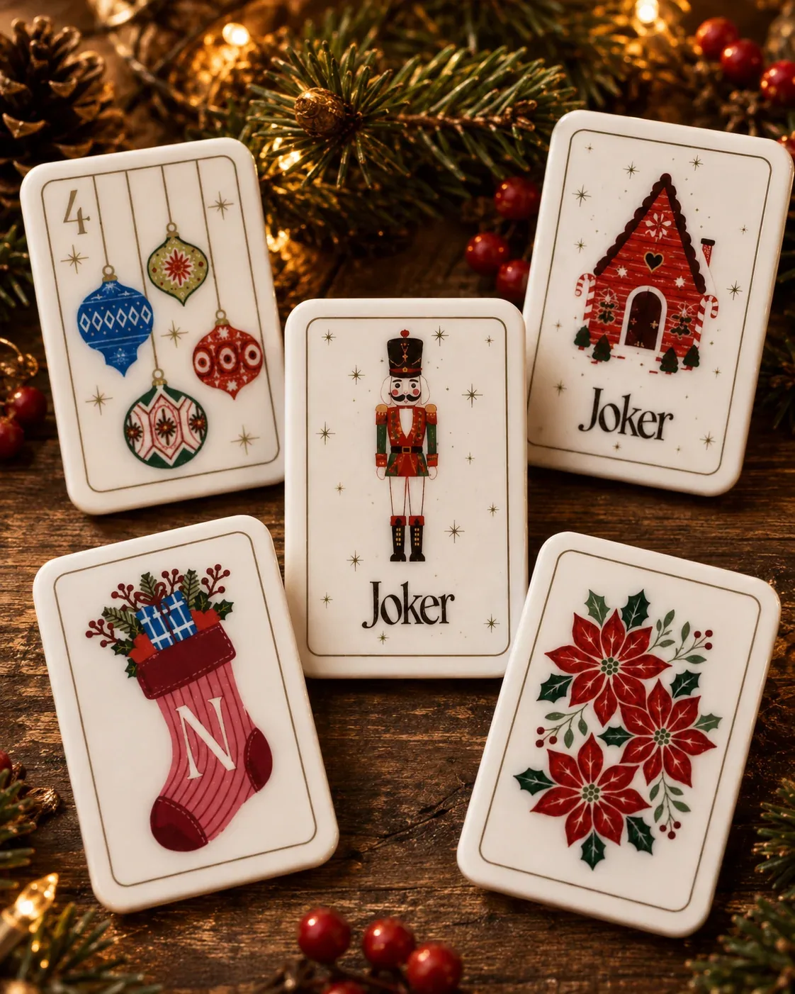 Christmas Nutcracker American Mahjong Tiles Set