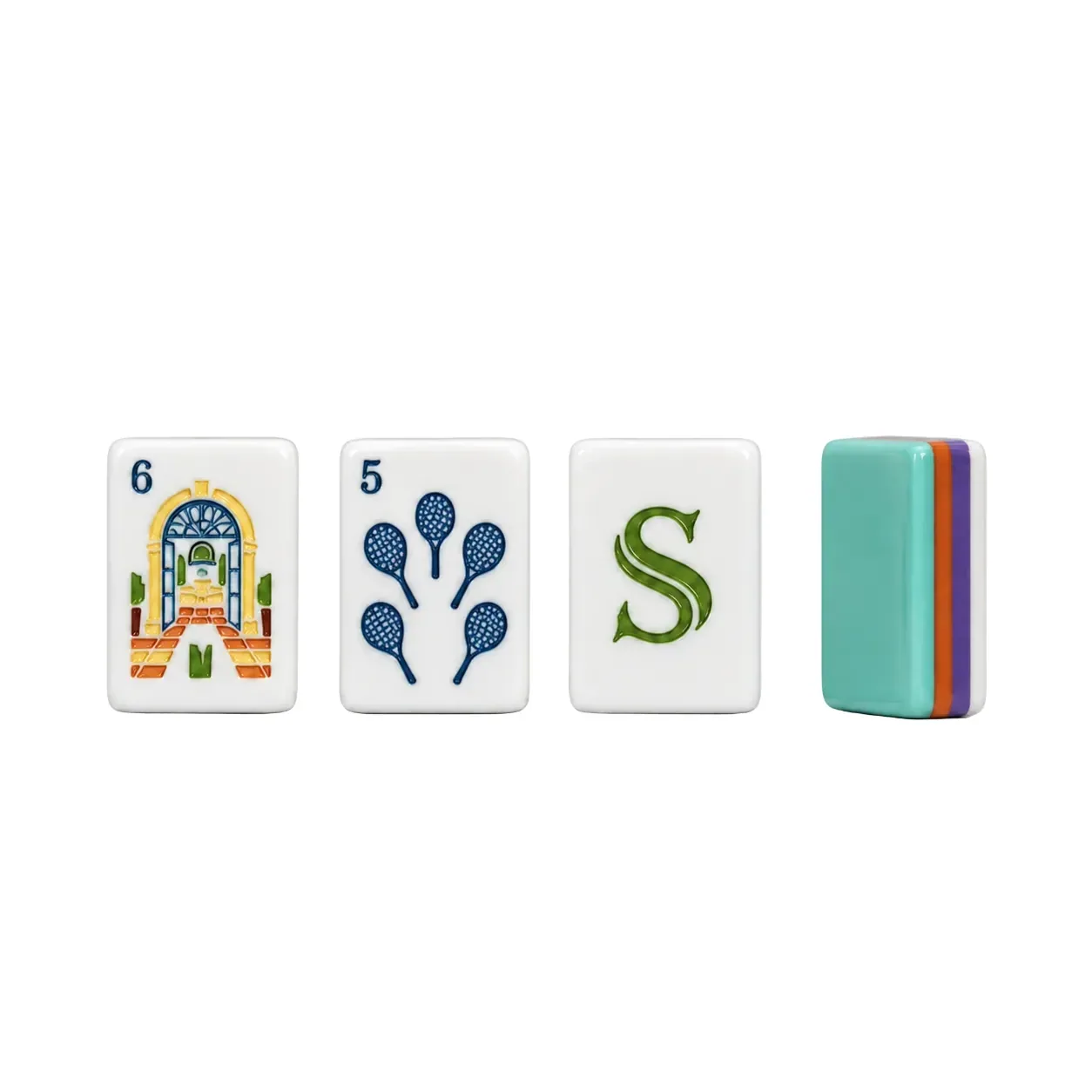 Country Club Themed Mahjong Tile Set