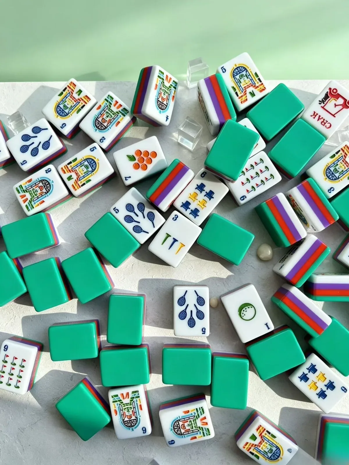 Country Club Themed Mahjong Tile Set