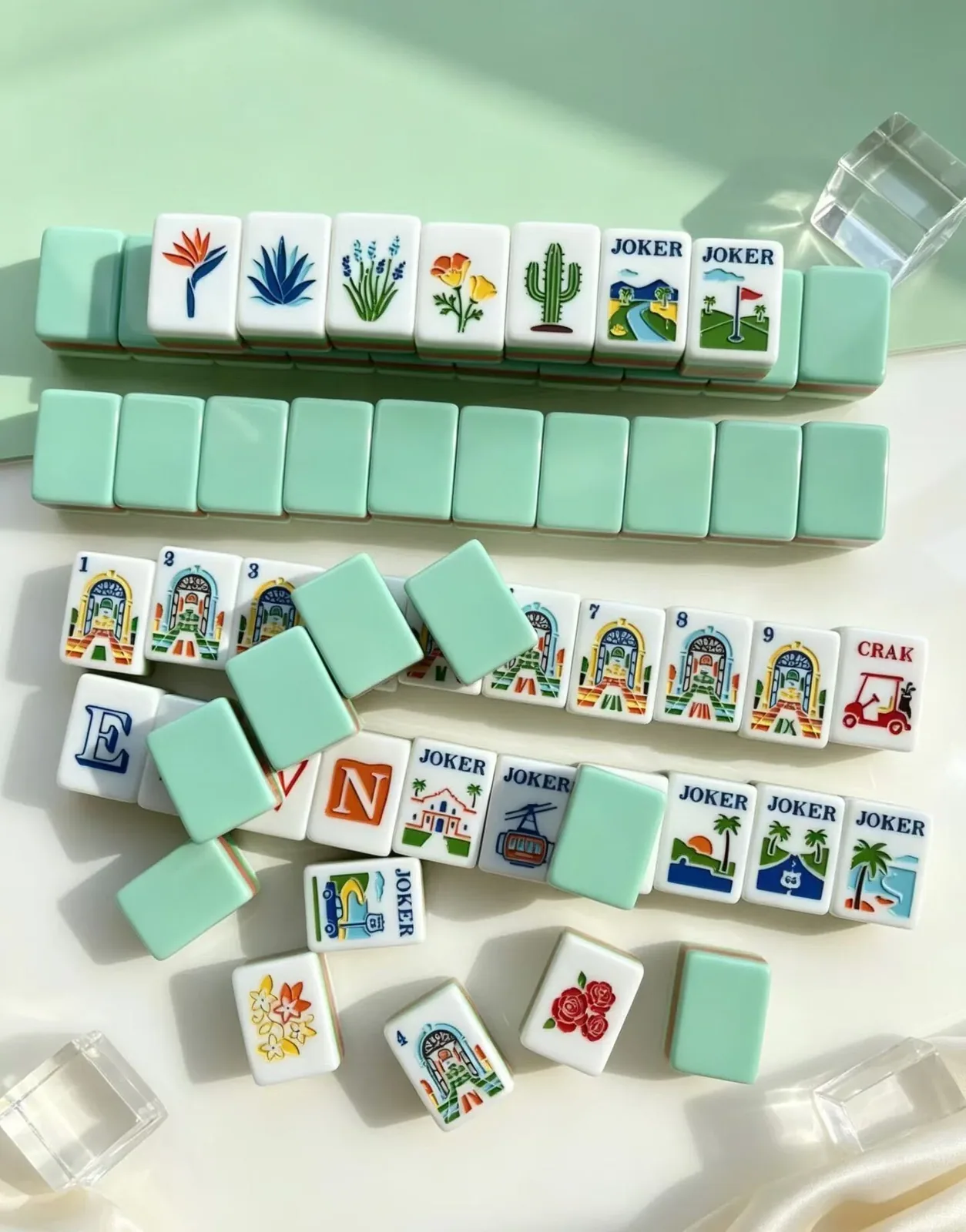 Country Club Themed Mahjong Tile Set
