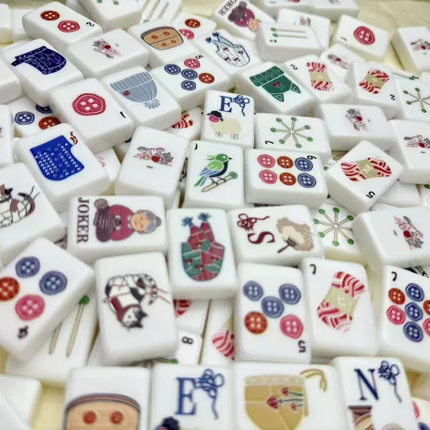 Cozy Knits Mahjong Tile Set