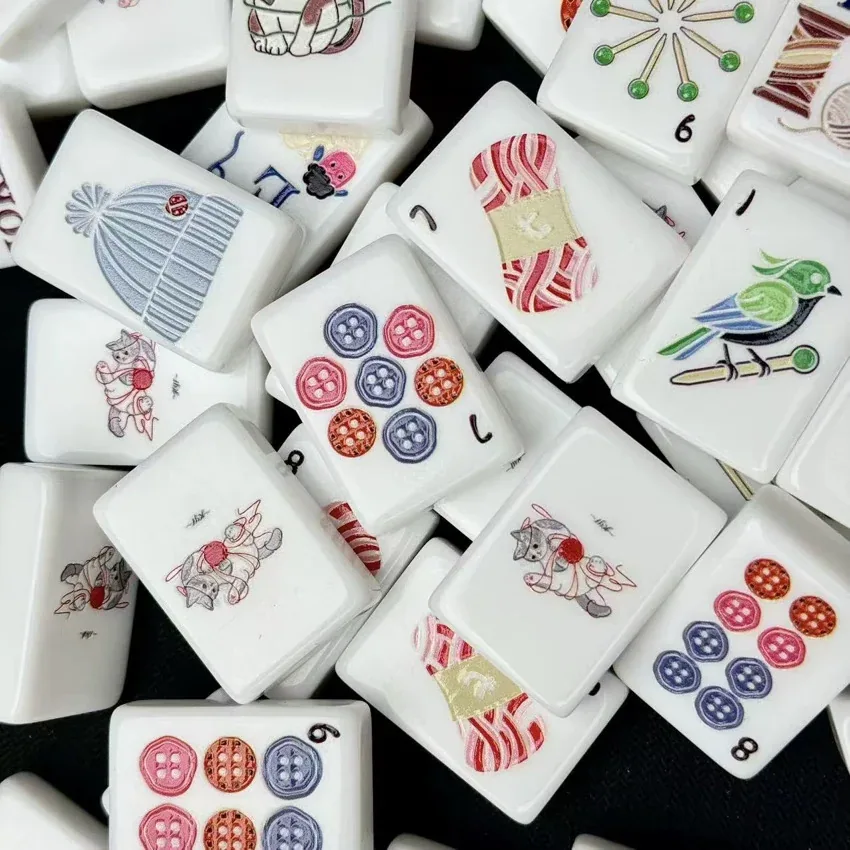 Cozy Knits Mahjong Tile Set