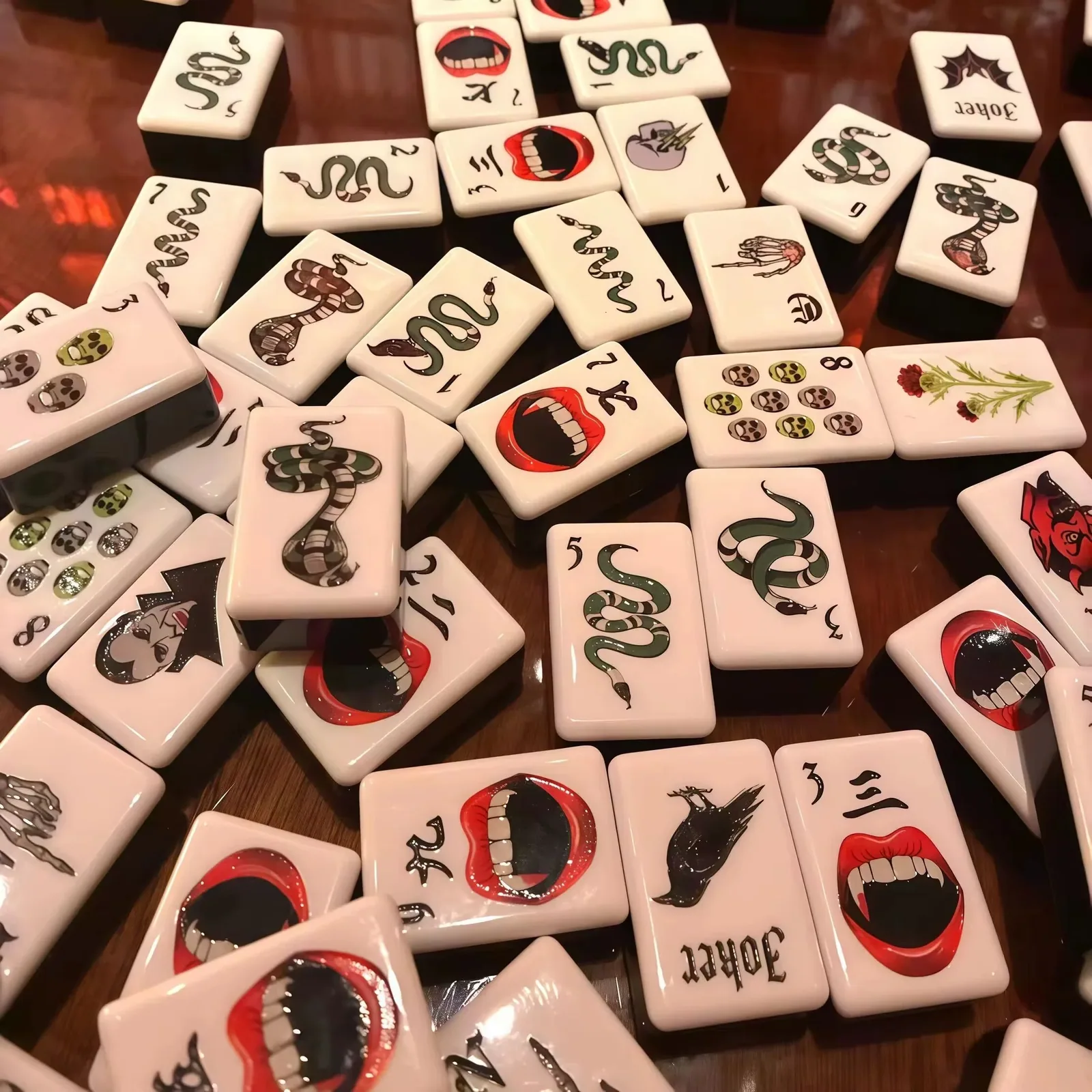 Halloween American Mahjong Tiles Set