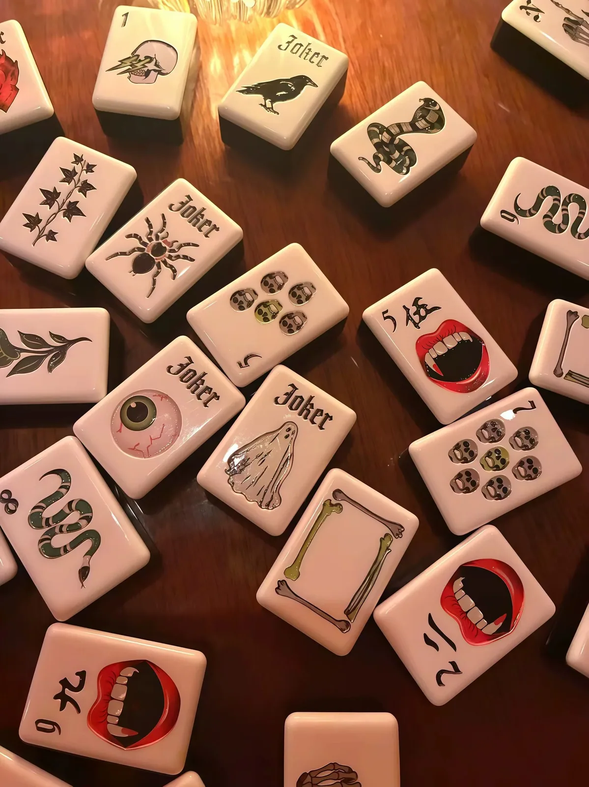 Halloween American Mahjong Tiles Set