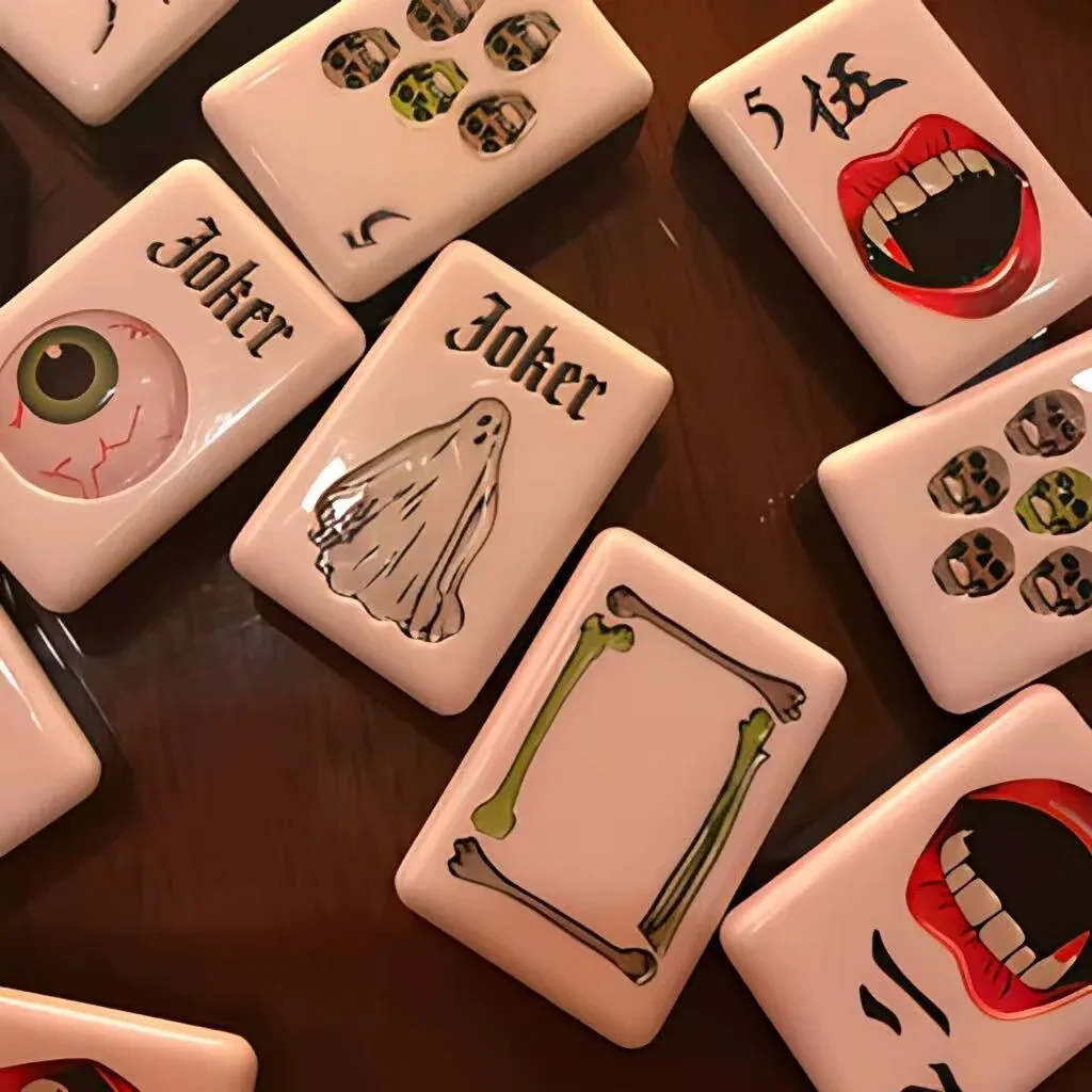 Halloween American Mahjong Tiles Set