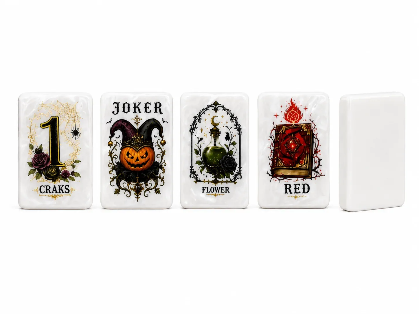 Halloween Gothic American Mahjong Tiles Set