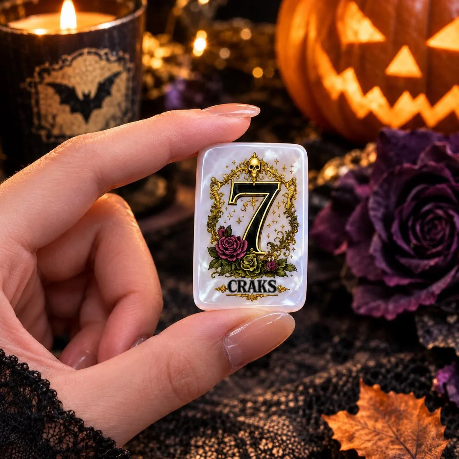 Halloween Gothic American Mahjong Tiles Set