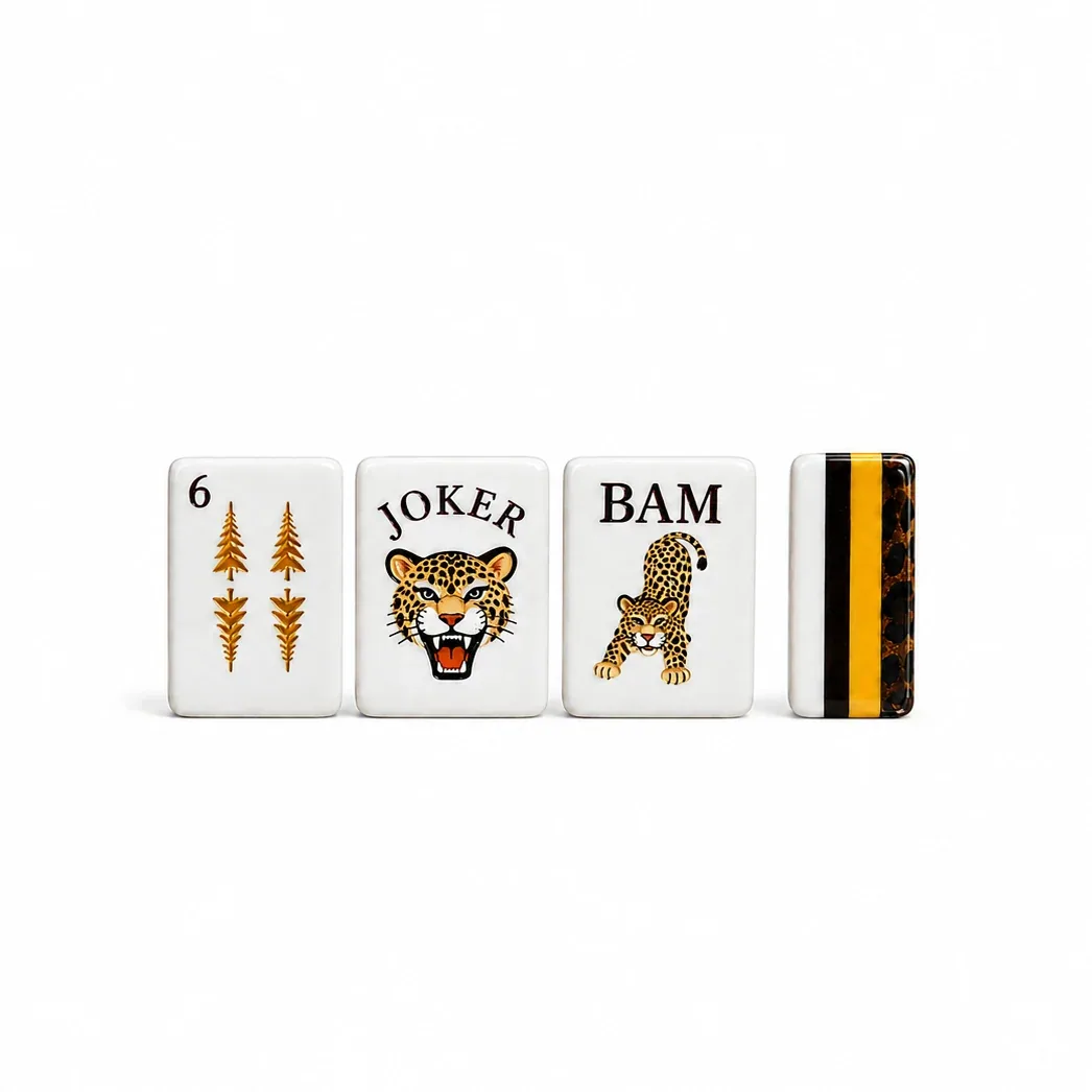 Leopard Luxury Mahjong Tiles Set
