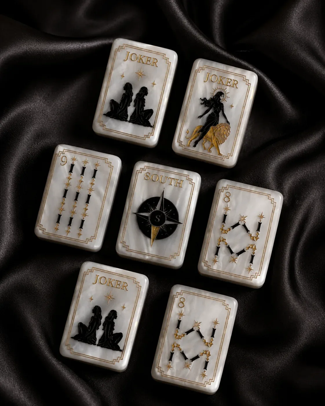 PRE-ORDER Celestial Pearl Luxury American Mahjong Tile Set