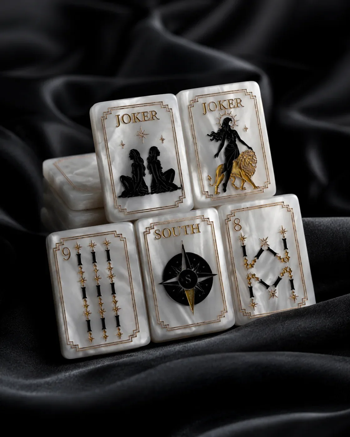 PRE-ORDER Celestial Pearl Luxury American Mahjong Tile Set