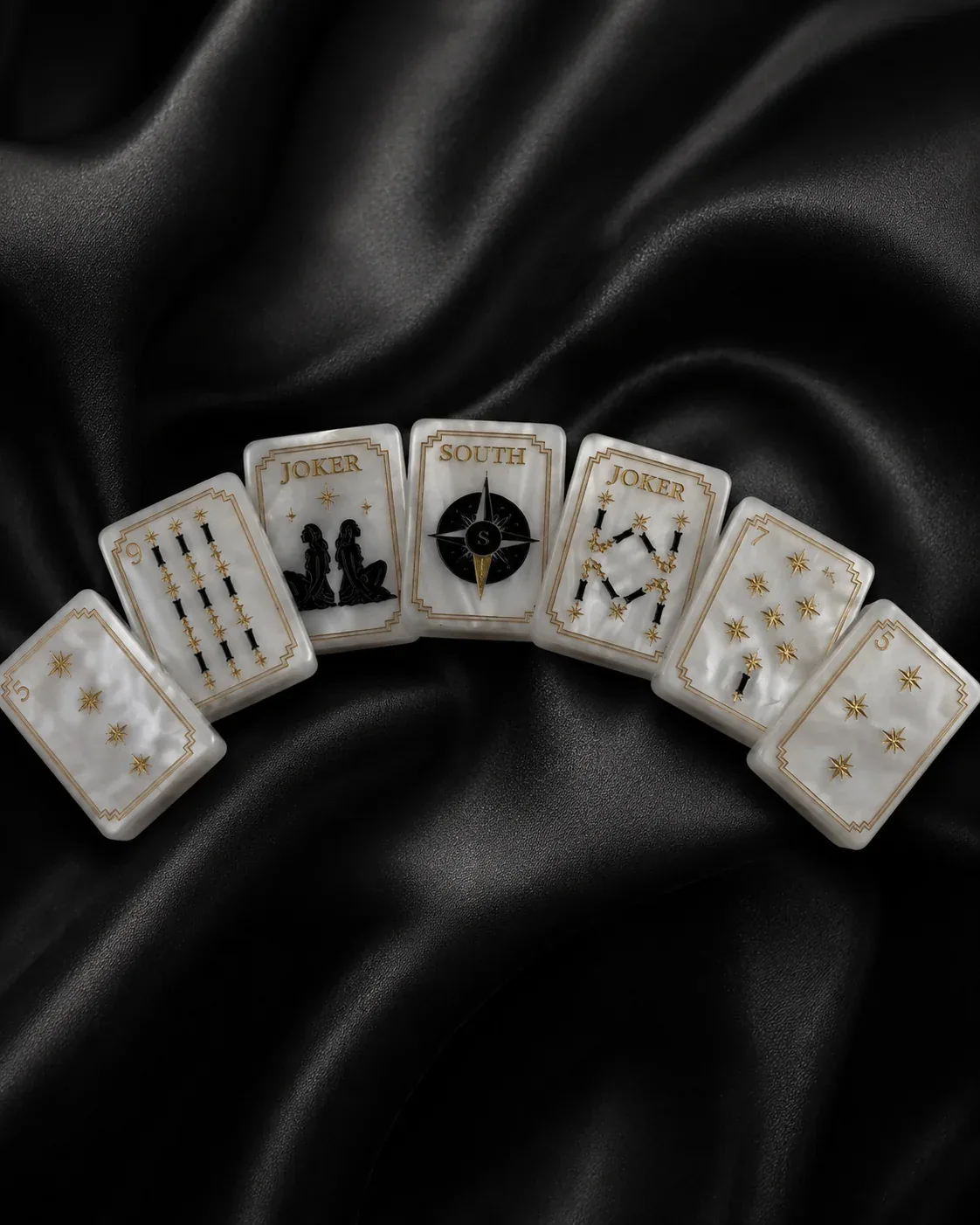 PRE-ORDER Celestial Pearl Luxury American Mahjong Tile Set