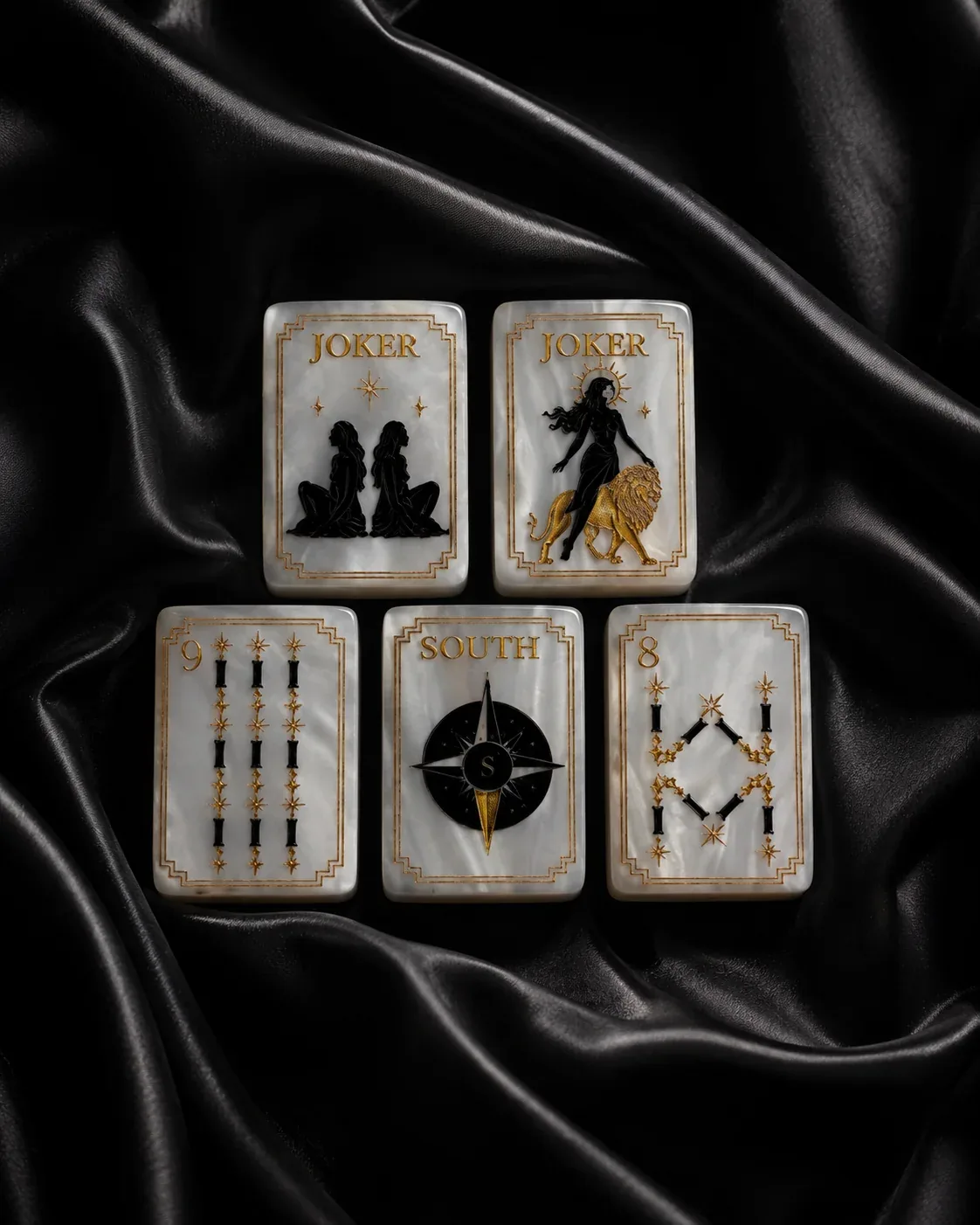 PRE-ORDER Celestial Pearl Luxury American Mahjong Tile Set