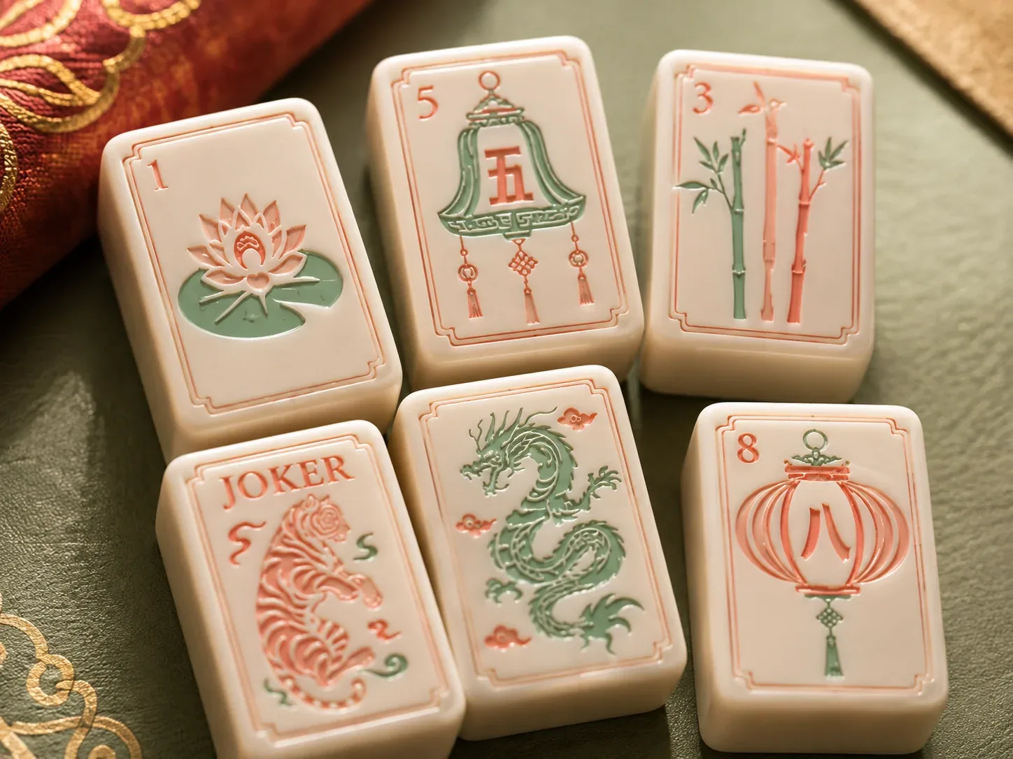 PRE-ORDER Lantern Garden Mahjong Tiles Set