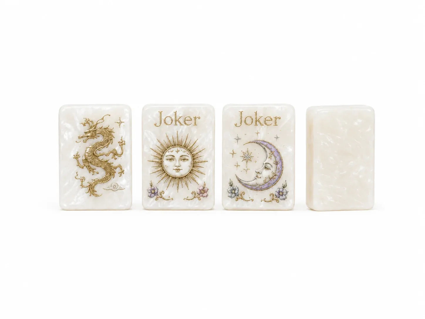 PRE-ORDER (Original design) Pearl Dragon American Mahjong Tile Set