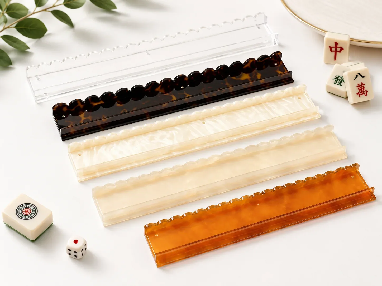 Single Acrylic American Mahjong Tile Rack – 17.5” / 20”