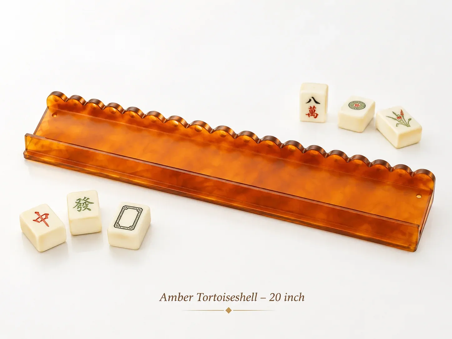 Single Acrylic American Mahjong Tile Rack – 17.5” / 20”