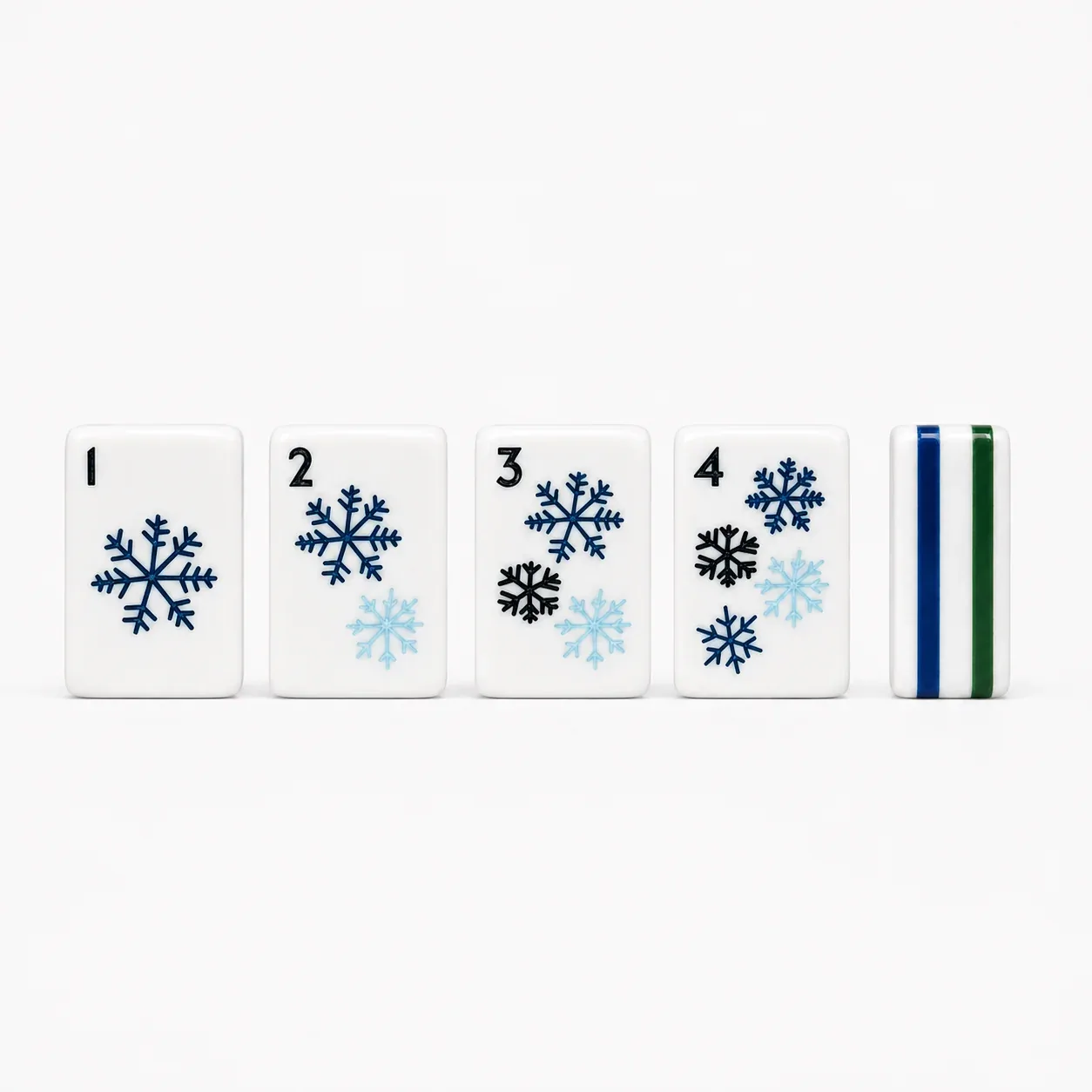 Ski Themed American Mahjong Tiles Set