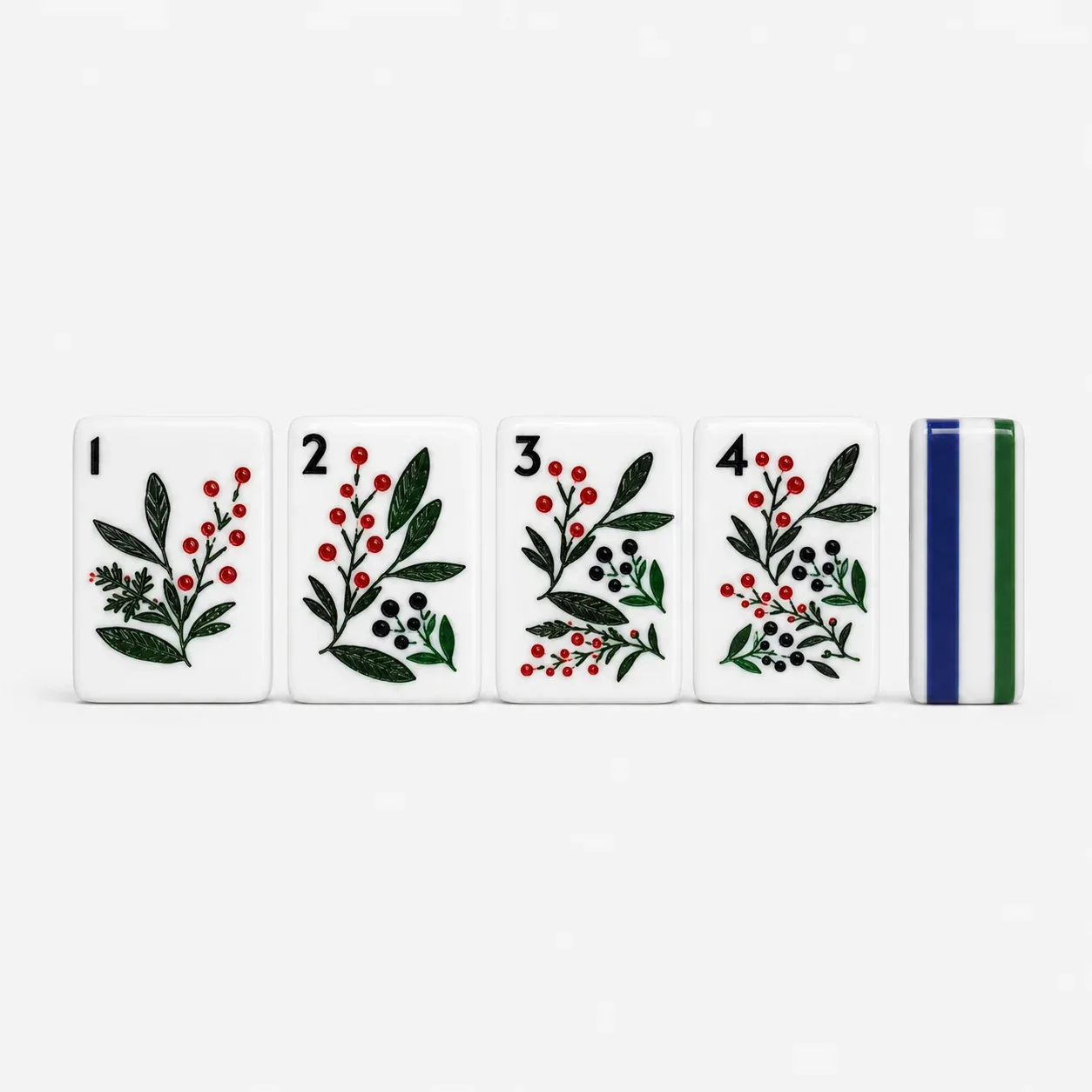 Ski Themed American Mahjong Tiles Set